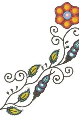 Decorative Floral Border Embroidery Design Viral