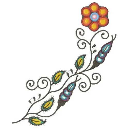 Decorative Floral Border Embroidery Design Viral