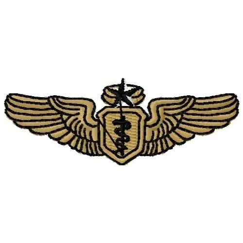 Air Force Senior Flight Surgeon Embroidery Design In Demand
