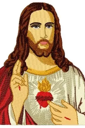 Deal Jesus Christ Embroidery Design