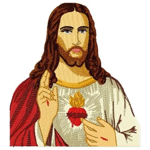 Deal Jesus Christ Embroidery Design