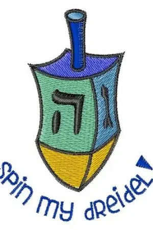 Spin My Dreidel Embroidery Design Super Sale
