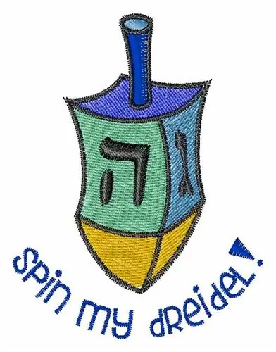 Spin My Dreidel Embroidery Design Super Sale