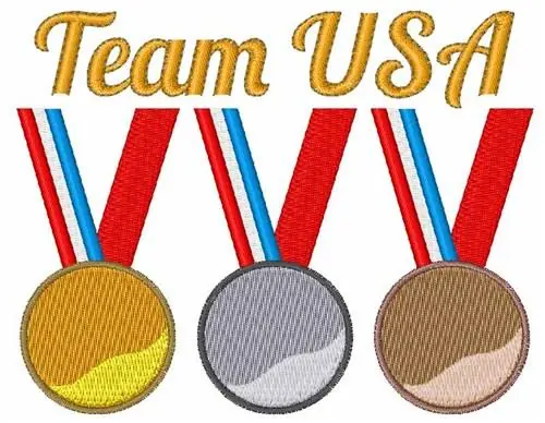 USA Olympic Medals Embroidery Design Direct From Factory