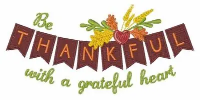 Thankful Grateful Embroidery Design Special Offer