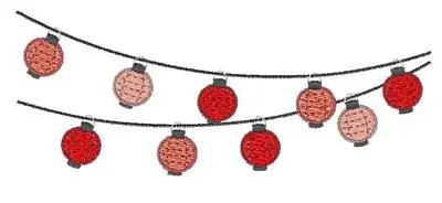While Supplies Last Chinese Lanterns Embroidery Design