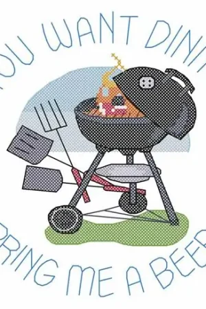 You Want Dinner Embroidery Design Crafted
