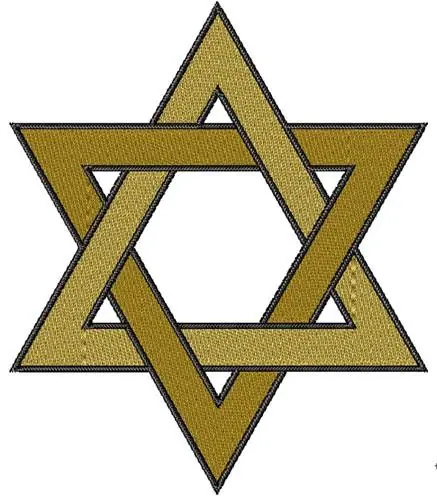Star of David Embroidery Design Original