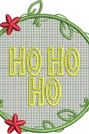 FSL Ho Ho Ho Embroidery Design In Demand
