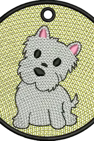 FSL Westie Embroidery Design New Arrival
