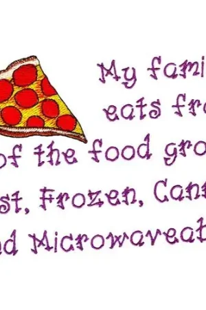 All Food Groups Embroidery Design Big Sale