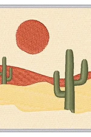 Super Sale Desert Scene Embroidery Design