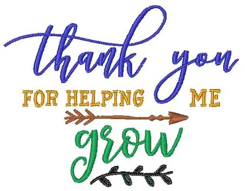 Buy Today Helping Me Grow Embroidery Design