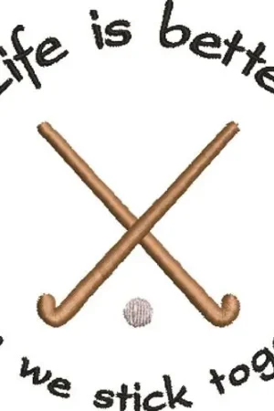 Certified Field Hockey Embroidery Design