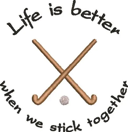 Certified Field Hockey Embroidery Design