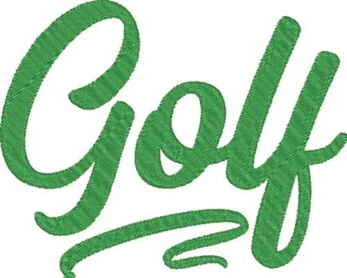 Sale Golf Embroidery Design