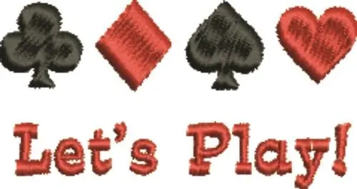 Warranty Included Lets Play Embroidery Design