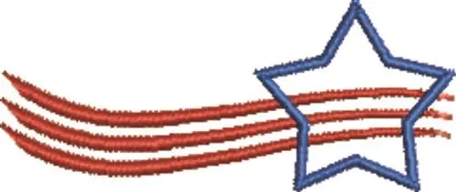 Patriotic Star Embroidery Design Buy Online
