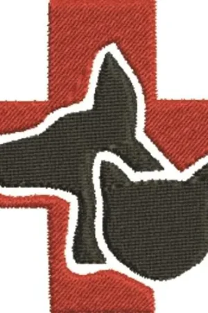 Place Order Veterinarian Logo Embroidery Design