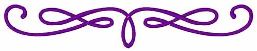 Swirl Decoration Embroidery Design No Minimum Order