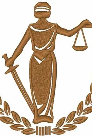 Secure Checkout Justice Embroidery Design