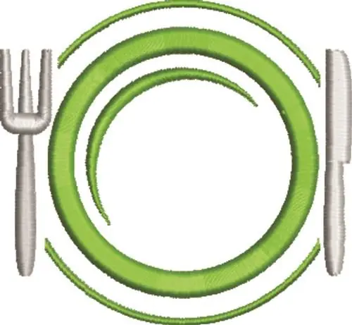 Place Setting Embroidery Design Handmade
