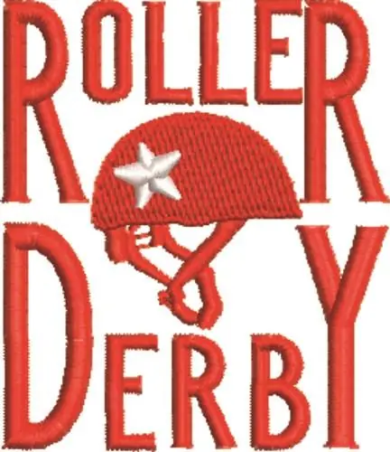 Roller Derby Embroidery Design Luxury
