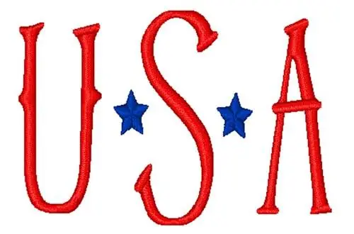 USA Embroidery Design Handmade