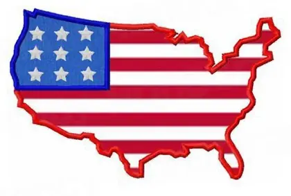 Applique USA Embroidery Design Sale