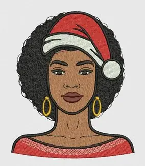 Popular Christmas Girl Embroidery Design