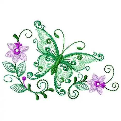 Ripple Butterfly Embroidery Design Best Price