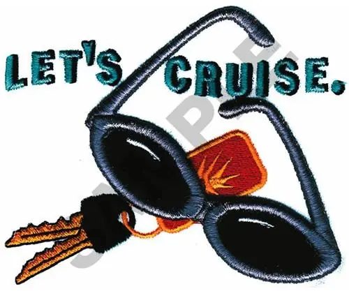 Cheap LETS CRUISE (PUFFY FOAM) Embroidery Design