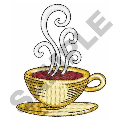 One Day Deal HOT COFFEE Embroidery Design