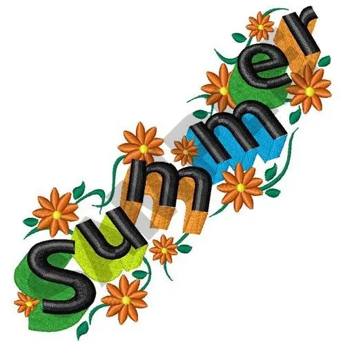 Summer Floral Embroidery Design Flash Sale