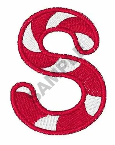 Direct From Manufacturer Candy Cane Alphabet S Embroidery Design