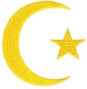 Crescent Of Islam Embroidery Design Markdown