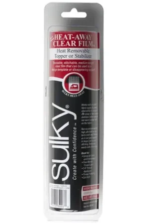 While Supplies Last Sulky Heat-Away Stabilizer - Clear Film - 7 7/8  X 9 yd. Roll