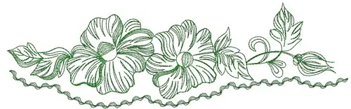 Top Pick Scallop Floral Border Embroidery Design