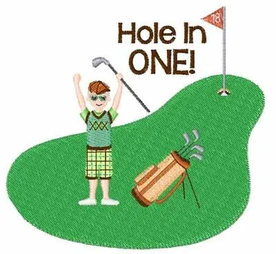 Hole In One Embroidery Design Special Offer