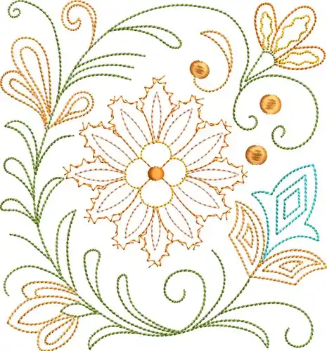 Floral Elegance Embroidery Design Direct From Manufacturer