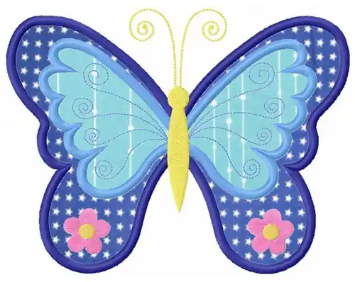 Applique Butterfly Embroidery Design Special Discount