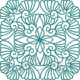 Quilt Block 5 (3.9-in) Embroidery Design Handmade