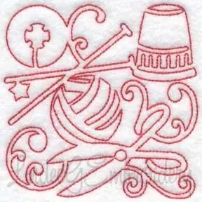 Knitting (3.9-in) Embroidery Design While Supplies Last