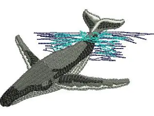 Humpback Whale Embroidery Design Buy Direct