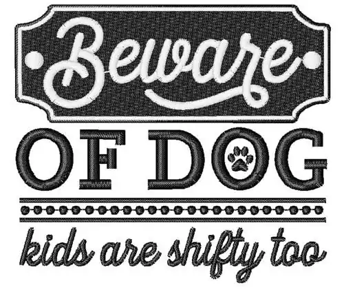 Factory Price Kids Are Shifty Embroidery Design