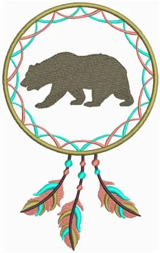 Dream Catcher Bear Embroidery Design Buy Today
