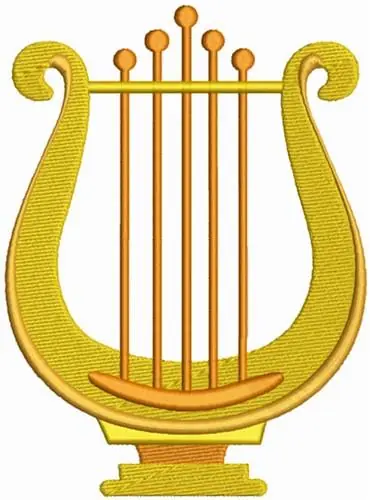 Lyre Embroidery Design Hot Deal