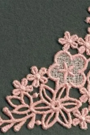 FSL Floral Corner Embroidery Design Professional Grade