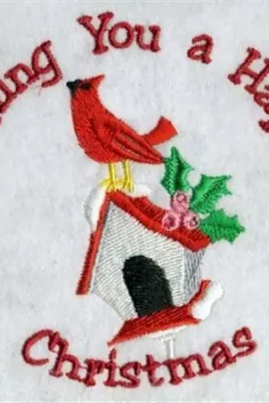 Direct From Factory Happy Christmas Embroidery Design