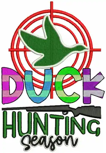 Low Price Duck Hunting Embroidery Design